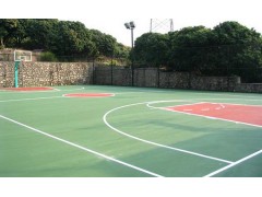 塑胶篮球场施工 塑胶网球场
