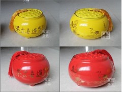 罐子 茶叶罐 陶瓷罐 定做陶瓷颜色釉密封陶瓷罐