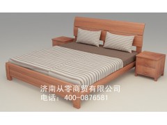 从零家具 从零纯香椿木红椿木实木家具双人床 纯实木实木双人床