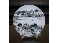 景德镇厂家销售陶瓷挂盘 定做瓷盘 骨瓷纪念盘