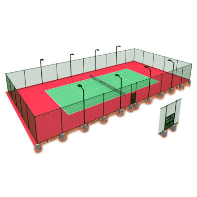 篮球场围网|网球场围网施工建设及球网围网灯光安装
