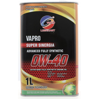 马来西亚vapro威保金属罐0W-40全合成酯汽车机油