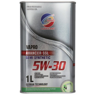 马来西亚vapro威保金属罐5W-30半合成汽车机油