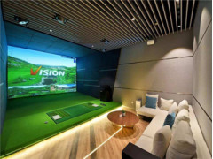 室内高尔夫模拟器球场家用投影系统儿童套装虚拟设备