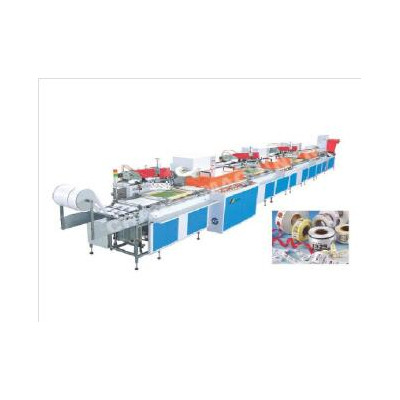 SPR-300整卷式多色全自动丝网商标印刷机水洗标印花机