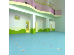 幼儿园防滑环保PVC塑胶地板供应，广州零醛幼儿园地板