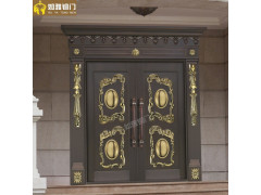 定制商务铜门铜门制作中式铜门