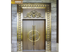 江苏铜门厂家，别墅铜门，单开门