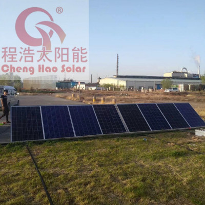 甘肅酒泉3kw學校太陽能發電機組，太陽能發電機