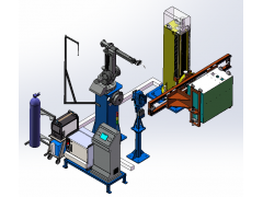 立式升降型充气柜机器人焊接系统