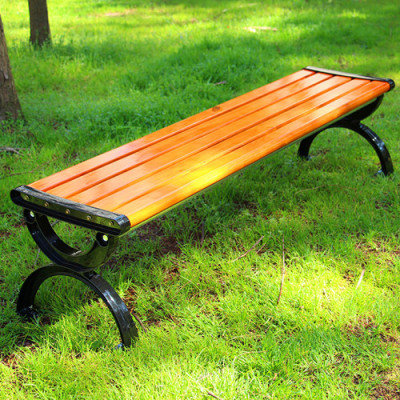 路边休息平凳 木质长条凳 防淋防晒不易褪色