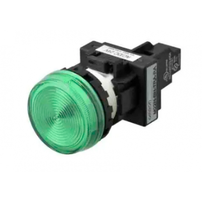 Omron 绿色LED指示灯, 安装孔尺寸 22mm