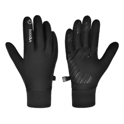 手套新款保暖手套 冬季防风硅胶防滑长指导电触屏骑行手套