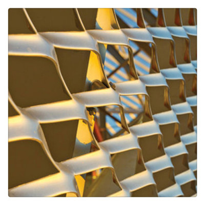 外墙装饰铝板网 幕墙铝拉网 金属菱形网 河北厂家支持定制