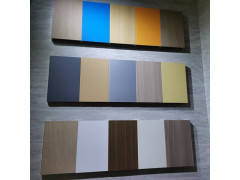 4mm木饰面覆膜金属复合板墙面装饰木纹覆膜金属铝板