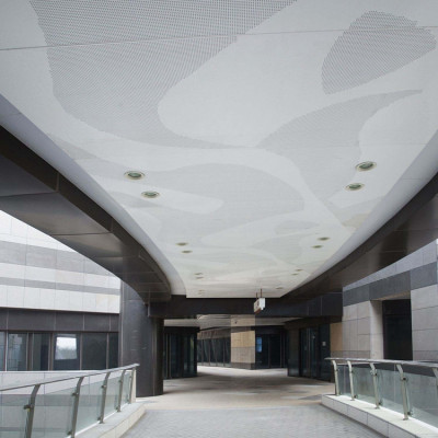 天津大学城图书馆吊顶铝扣板铝单板工厂
