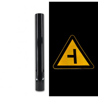 交通标牌黑色反光膜 平面亚克力反光刻字膜 广告标识反光耗材